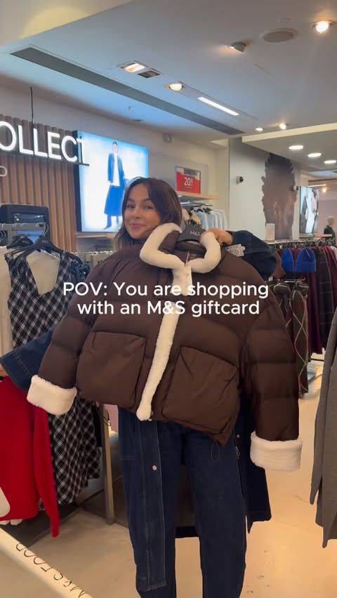 Instagram post by @emmalouiseconnolly for Marks and Spencer. Caption reads: Let loose in @marksandspencer ad! Some of my....