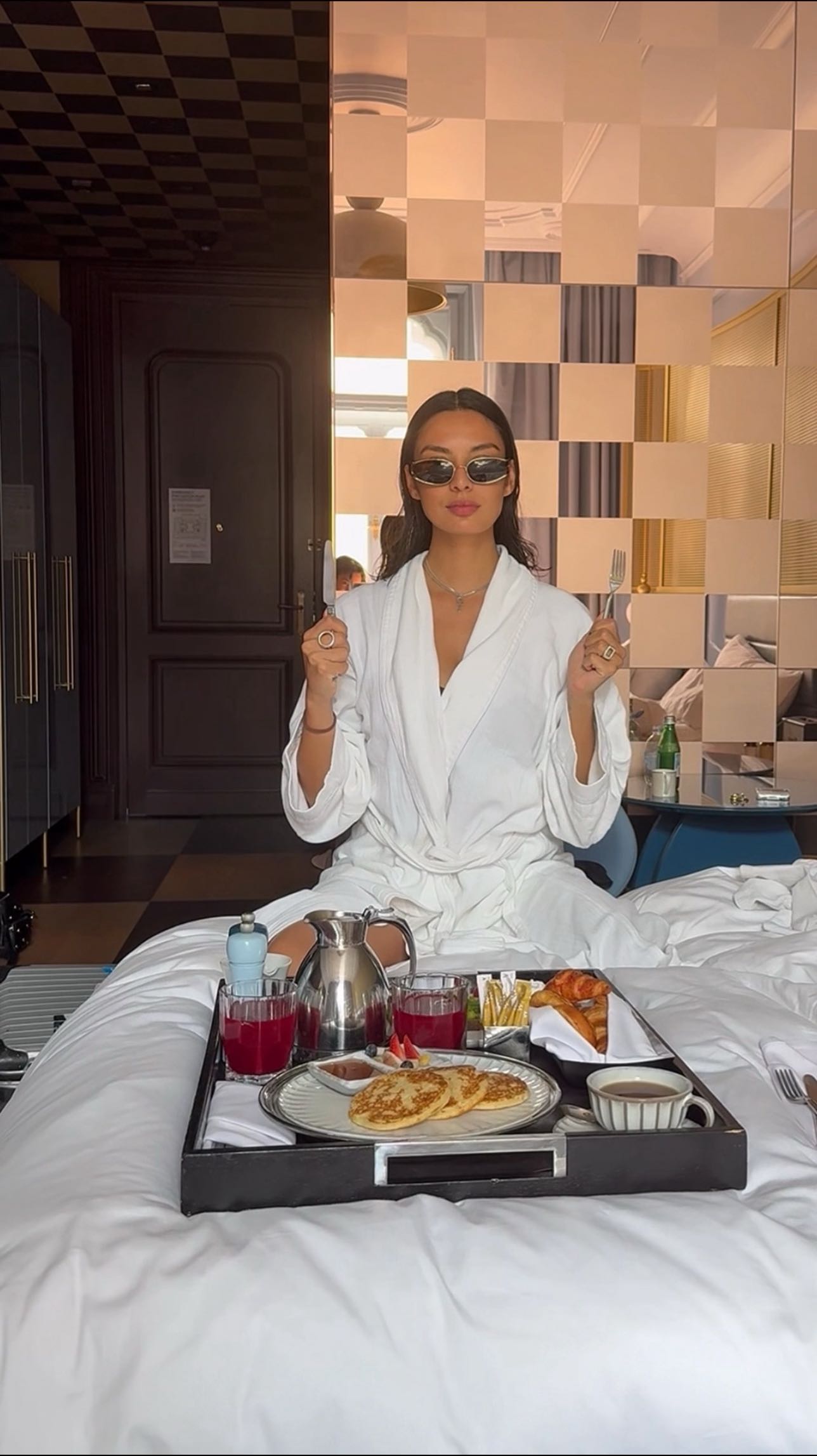 Instagram post by @alyssa_cor for W Hotels. Caption reads: a night full of music, fun and inspiration at the....