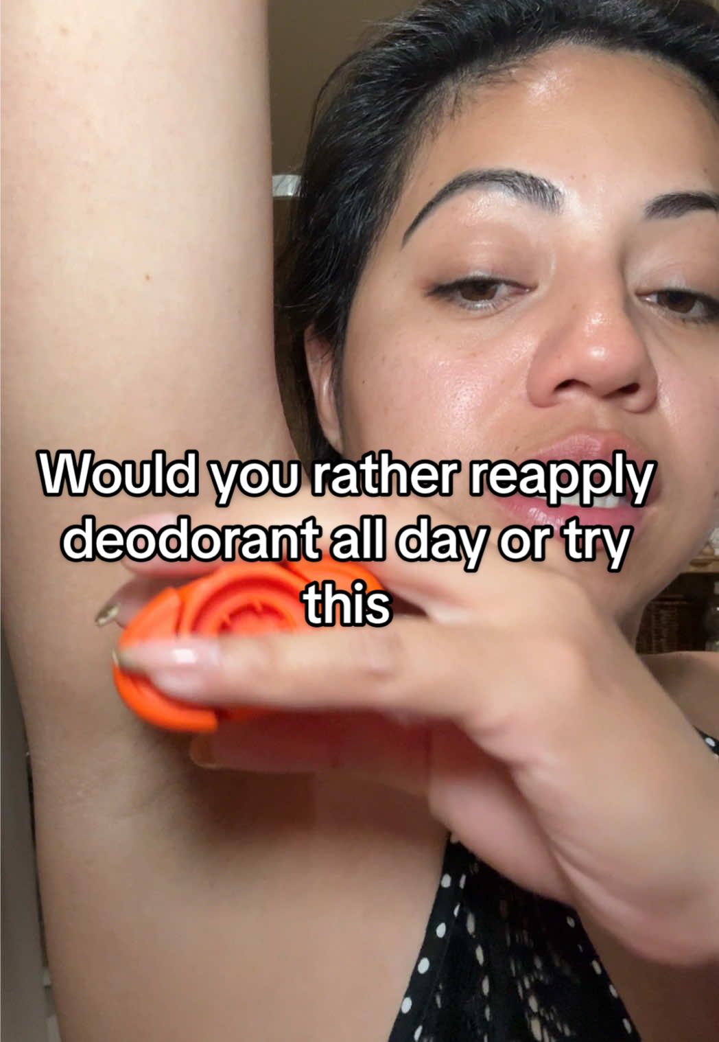 TikTok post by @jojo_ismeldaxo for Carpe. Caption reads: [...] I found the solution to sweaty pits @Carpe....