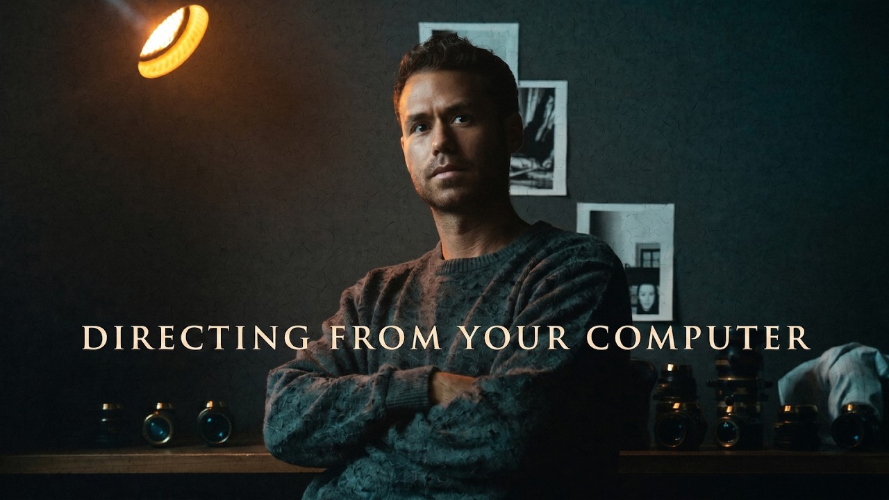 YouTube post by @TaylorCutFilms for Invideo Creators. Caption reads: Directing From Your Computer.