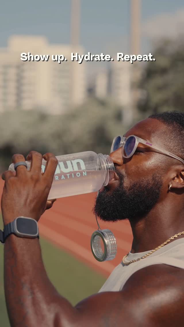 Instagram post by @jahdy_p for Nuun Hydration. Caption reads: Show up. Hydrate. Repeat. @nuunhydration....