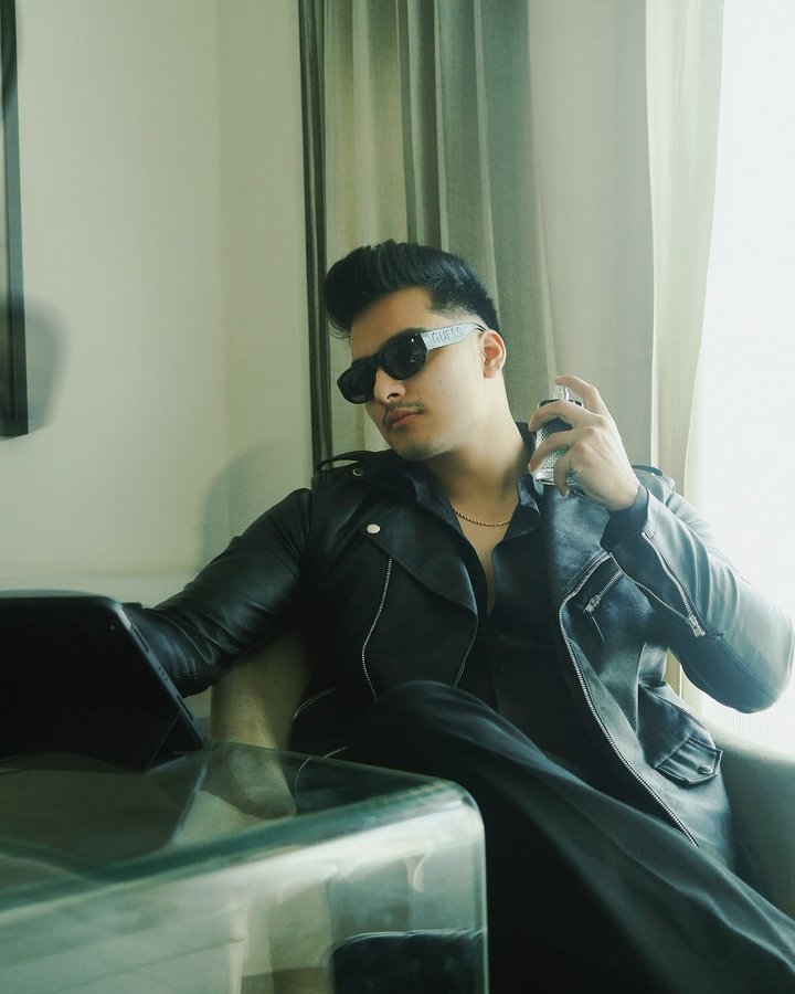 Instagram post by @pushkar_bishtt for Jaguar. Caption reads: Jaguar Era is a symphony of masculinity and [...].