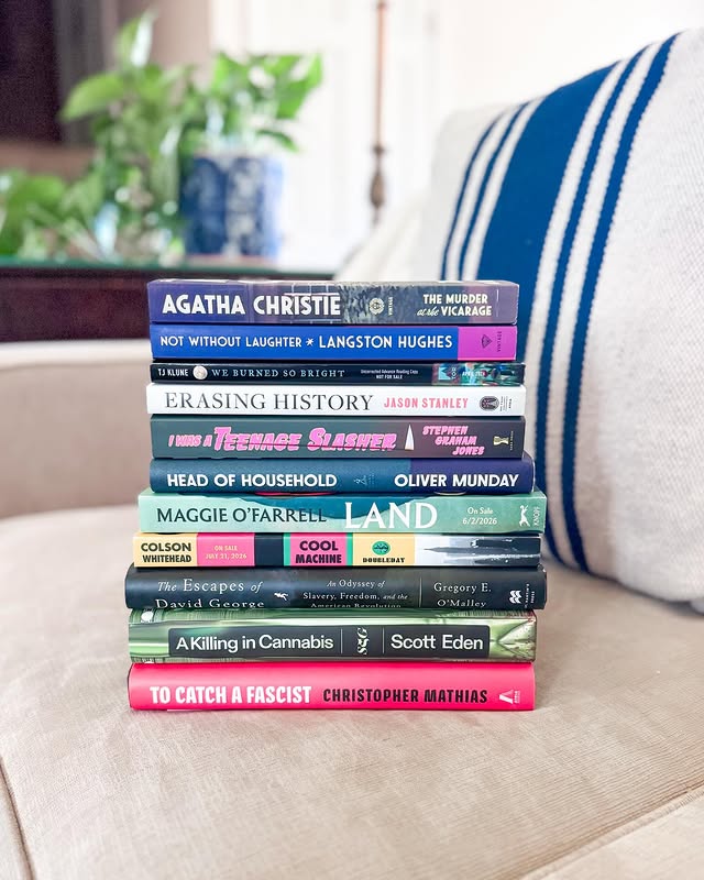 Instagram post by an influencer for Alfred A. Knopf. Caption reads: ✨What’s New Wednesday—Book Mail Edition Many....