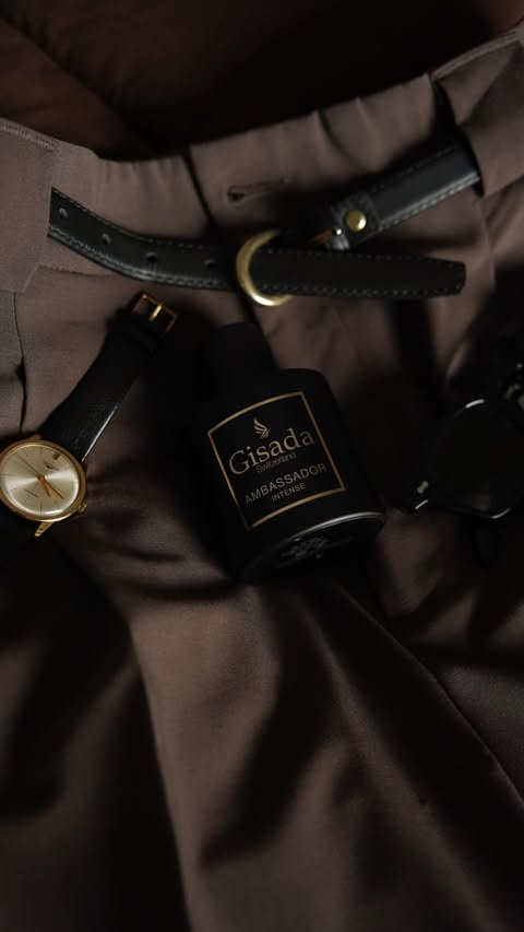 Instagram post by @manuel.fiori for Gisada. Caption reads: [...] featuring my favorite fragrance from....