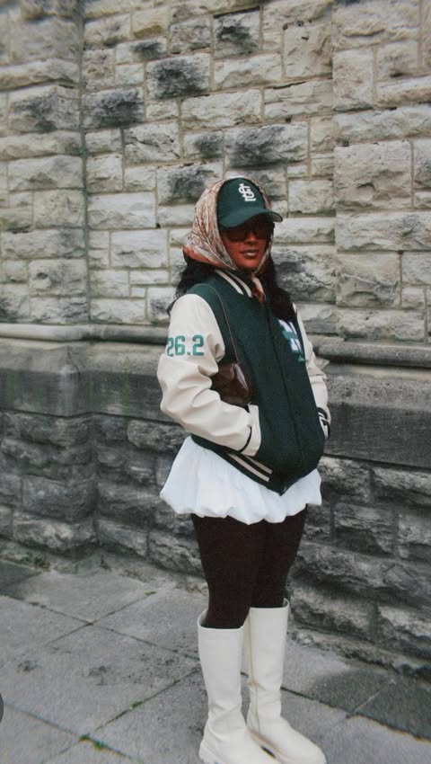 Instagram post by @sweetlifeofjmm for Fansidea. Caption reads: Marathoner meets fashion.
This custom letterman....