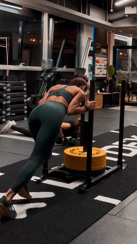 Instagram post by @mydubaifit for Sweaty Betty. Caption reads: At 20 or 40 or 60 , your body listens when you....