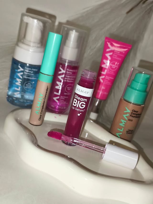 Instagram post by @makamemoir for ALMAY. Caption reads: [...] to wear 💄💫 @influenster #complimentary....