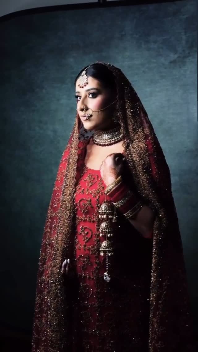 Instagram post by @alishasartistry_ for PLouise. Caption reads: My gorgeous bride Surena wanted a traditional....