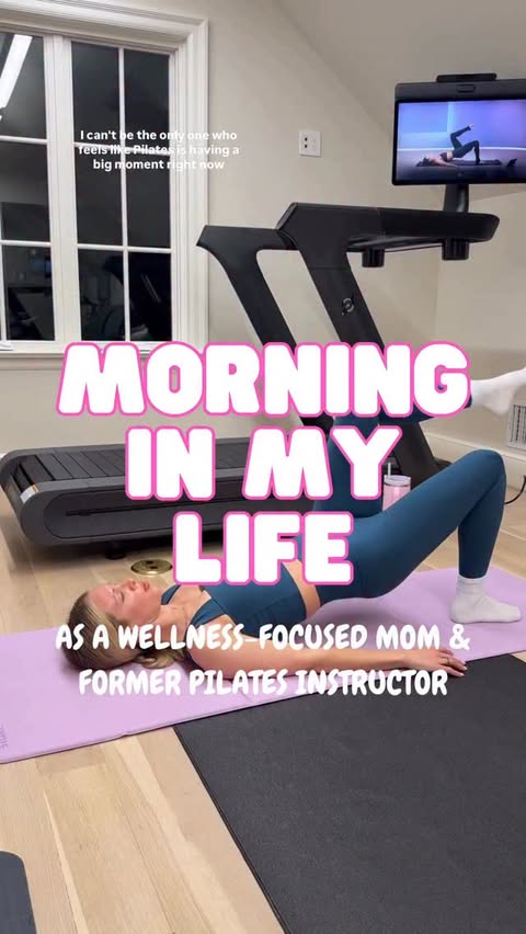 Instagram post by @thesavvyspoon for Peloton. Caption reads: Pilates princesses rise up! Peloton makes Pilates....