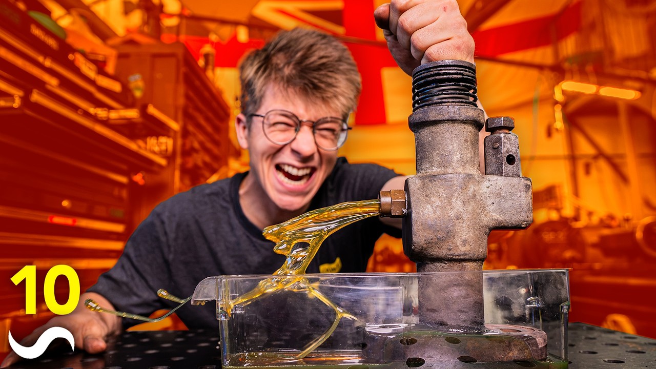 YouTube post by @AlecSteele for Incogni. Caption reads: My Dream Power Hammer Restoration! Part 10.