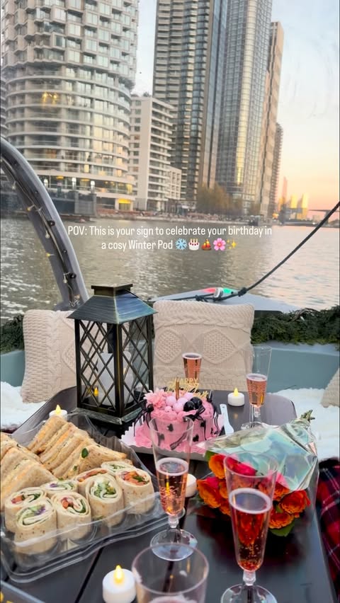 Instagram post by @beingfoodielicious for Goboat. Caption reads: Celebrated another year around the cosiest way....