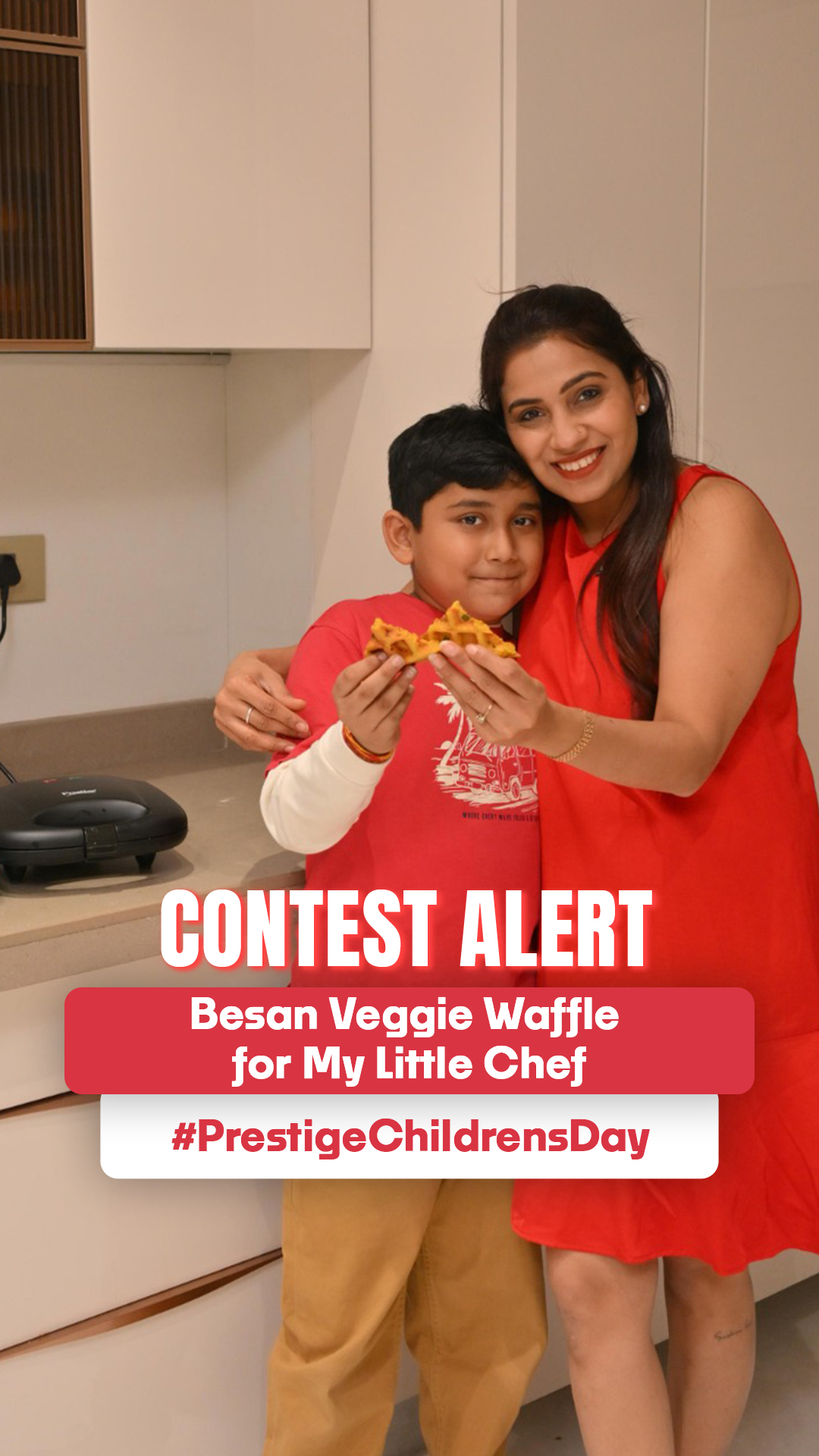 Instagram post by @shivangigoel__ for TTK Prestige. Caption reads: 👇 WIN* the Prestige Nutrifry Digital Air Fryer....