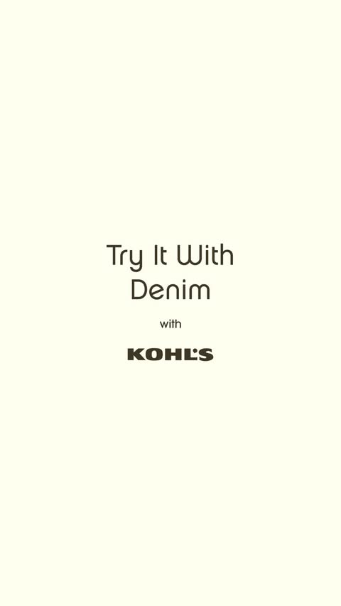 Instagram post by @allisonbornstein6 for Kohl's. Caption reads: [...] So I found some amazing denim options at....