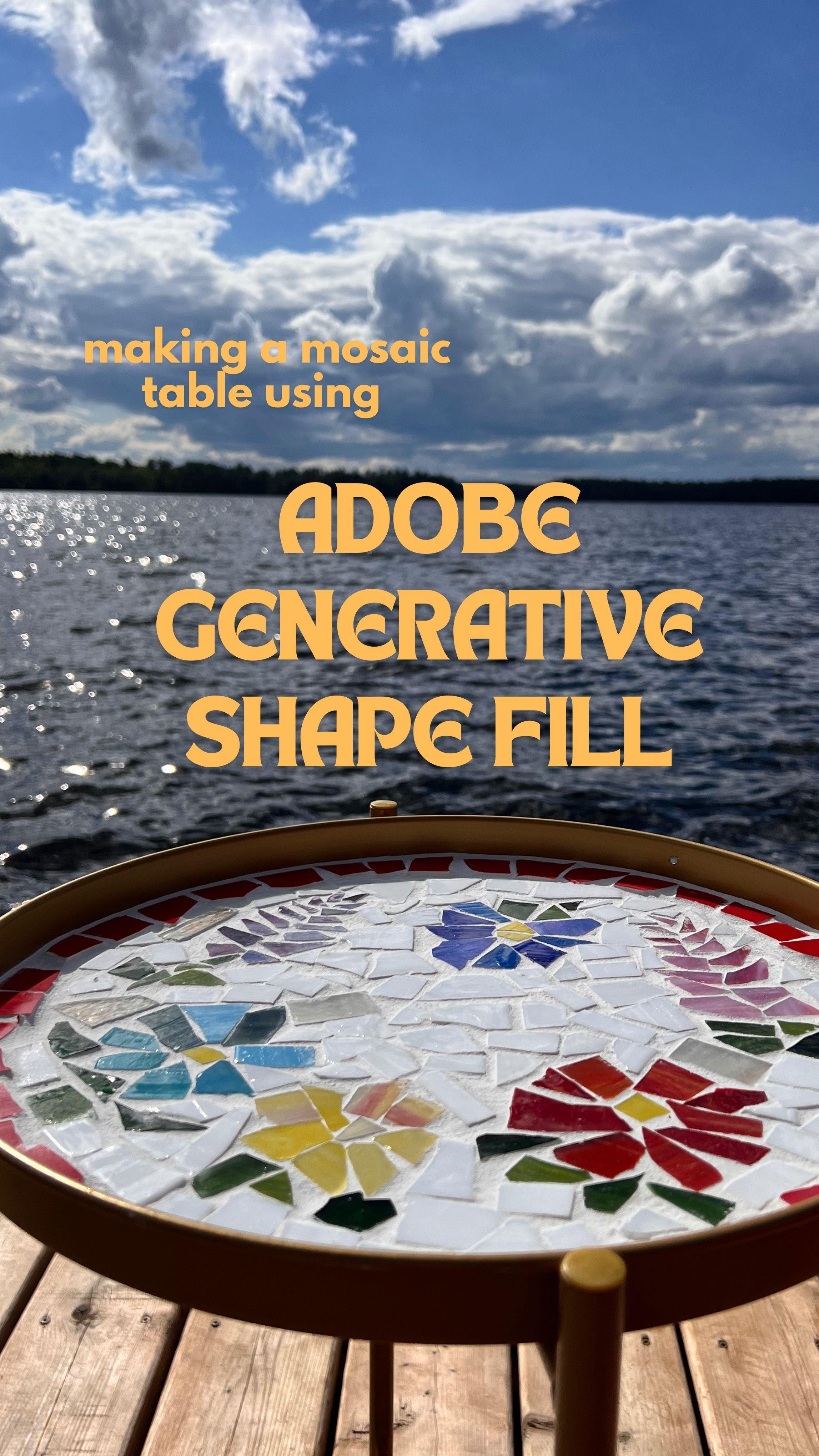Instagram post by @sewbakemake for Adobe Design. Caption reads: Using Adobe Illustrator’s new Generative Shape....