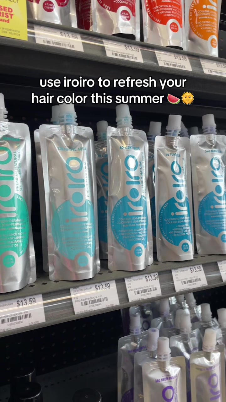 TikTok post by @perceivement for Sally Beauty. Caption reads: #creatorsearchinsights #iroiro #iroirohairdye....