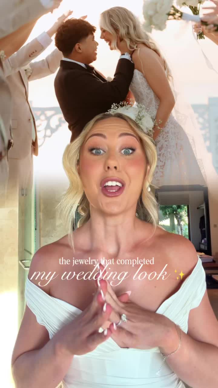 TikTok post by @kaylarosegibson for Caitlyn Minimalist. Caption reads: [...] bride! 🤍💍 A massive thank you to....