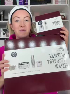 TikTok post by @irishmammylife for BPerfect. Caption reads: Bperfect Skin Studio Christmas Box Set #bperfect....