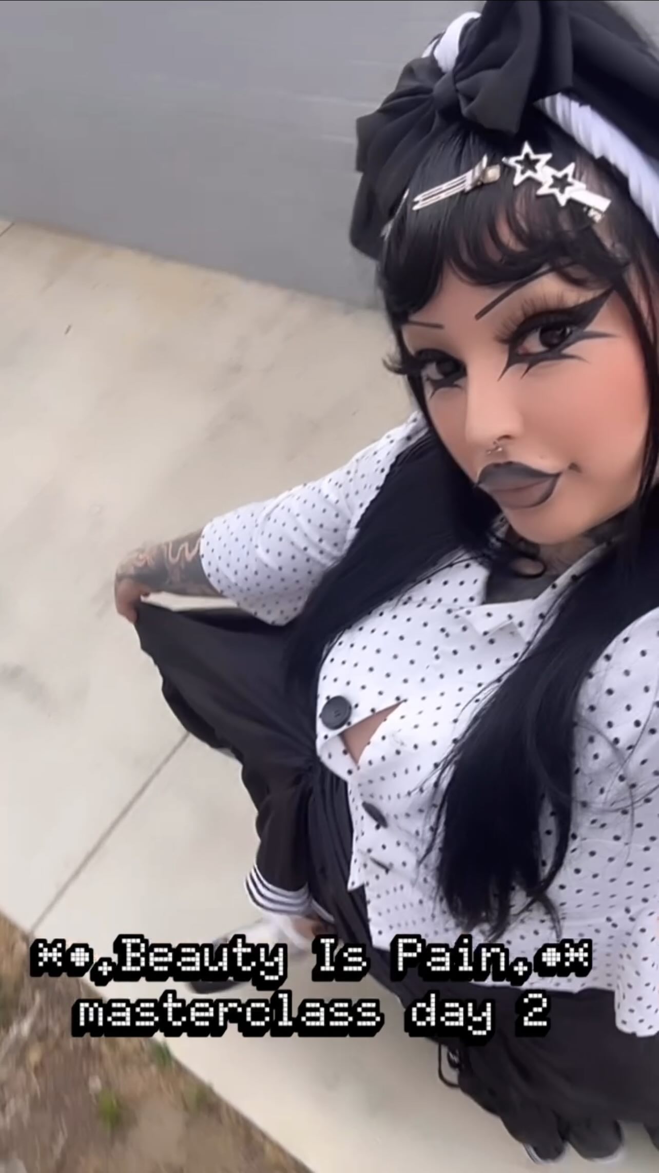 Instagram post by @anythingforselenaaassss for Sugarpill Cosmetics. Caption reads: Beauty Is Pain day 2 overview 🖤

I went into day....