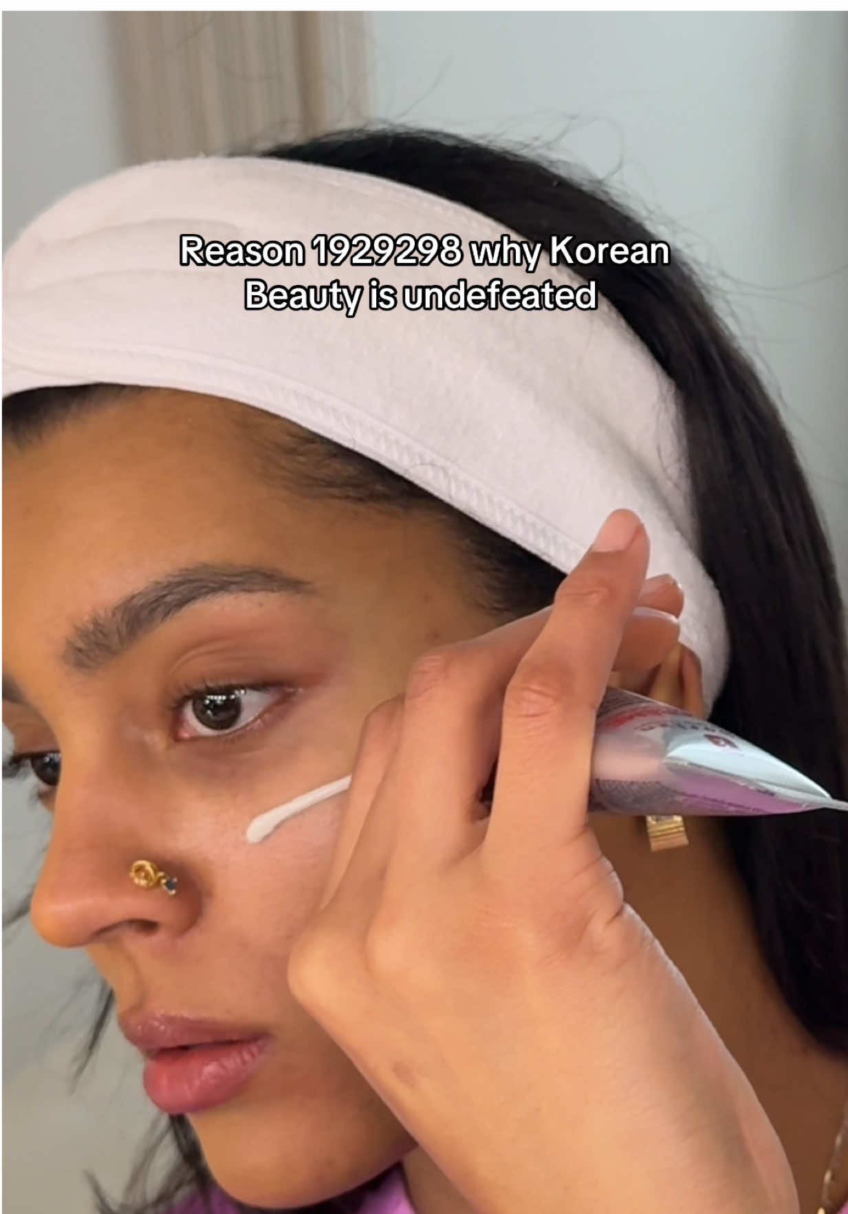 TikTok post by @christineobanor for Erborian. Caption reads: K beauty has not disappointed me yet!  The color....