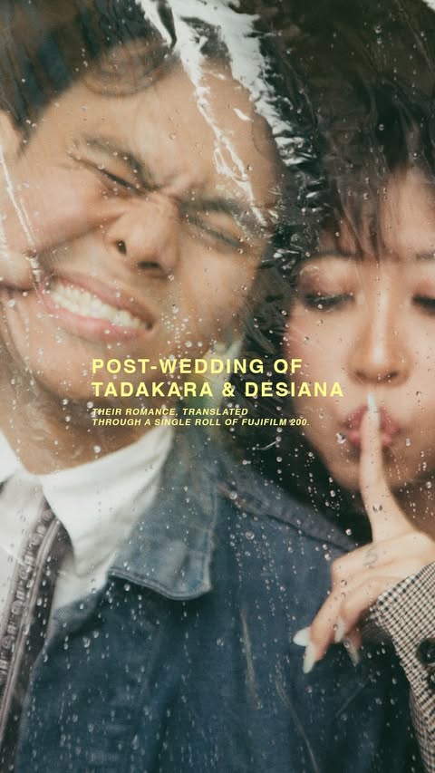 Instagram post by @eyesofroho for Fujifilm. Caption reads: Their romance, translated
through a single roll of....