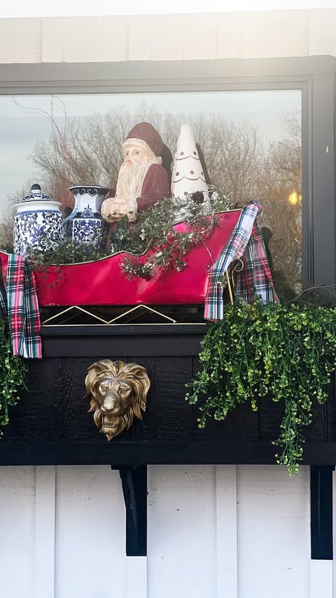 Instagram post by @airicapuckettstyle for FUNBOY. Caption reads: Storage for seasoning decor can be an issue over....