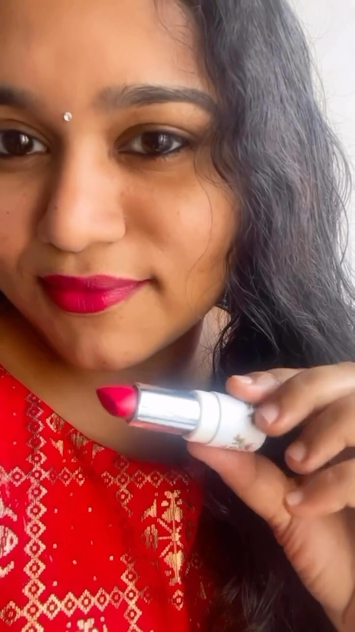 Instagram post by @mithuandmommytimes for Organic Harvest. Caption reads: This MATTE lipstick right here has replaced all of....