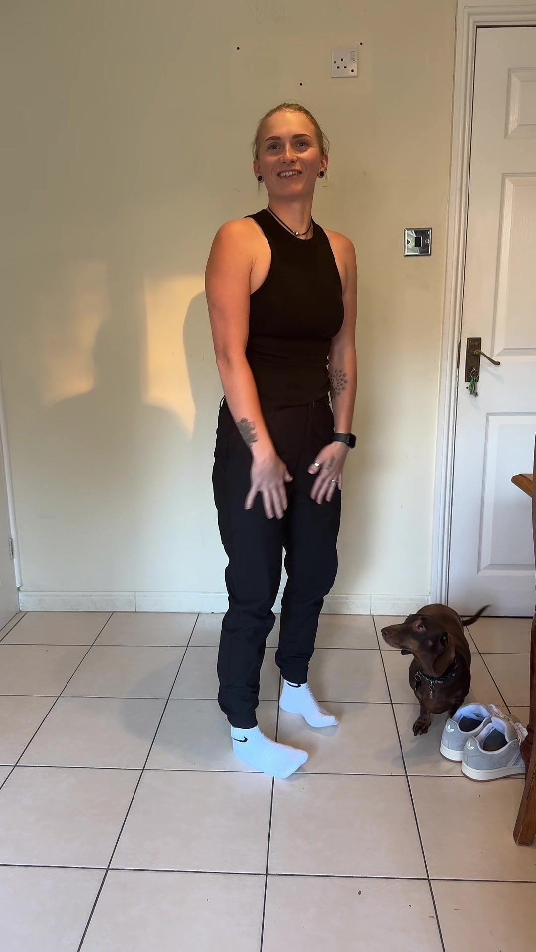 TikTok post by @gracekelly_mcguire for Legend London. Caption reads: [...] coming in with a trouser JOGGER from @Legend....