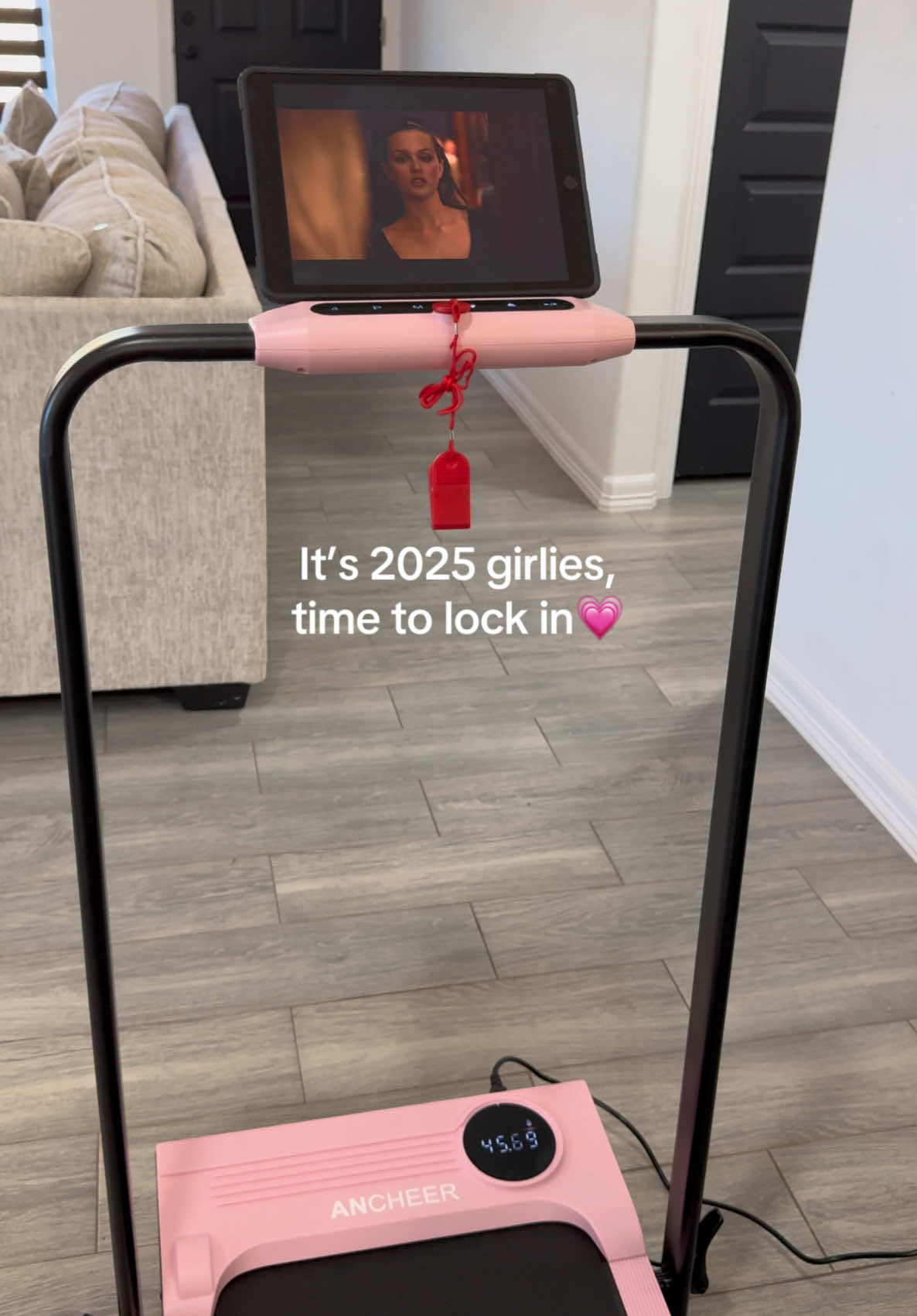 TikTok post by @rossflst for ancheer. Caption reads: [...] sign to invest in this treadmill from....