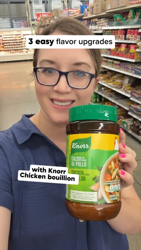 Instagram post by @grocery_obsessed for Knorr US. Caption reads: Flavor upgrade like whoa! Find Knorr and save now....
