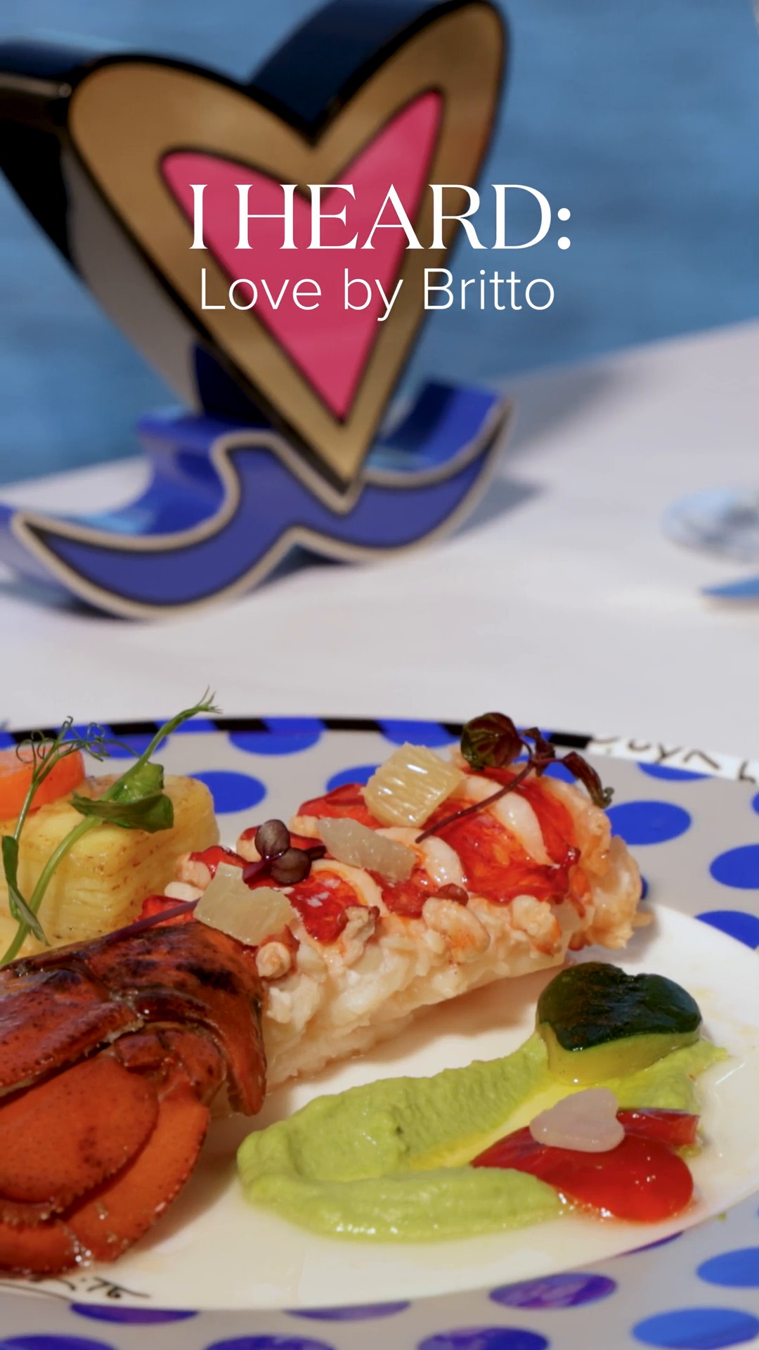 Instagram post by @romerobritto for Princess Cruises. Caption reads: Love by Britto is where romance, artistry and....