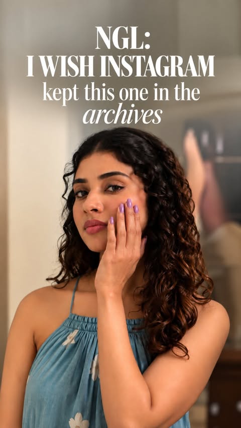 Instagram post by @meenakshigovindharajan_ for OLAY. Caption reads: [...] with my skincare and that’s when I found....