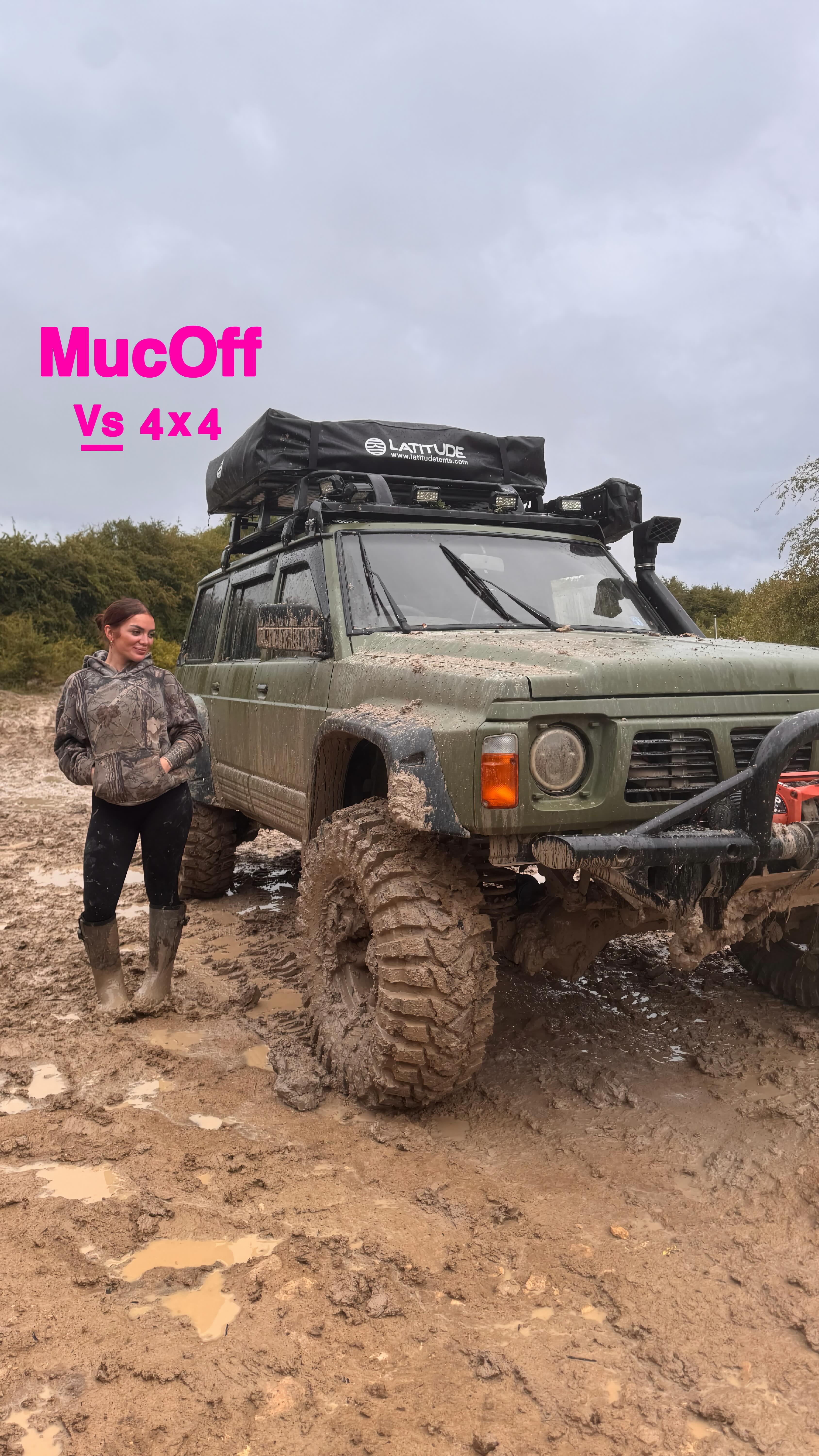 Instagram post by @_lunarr_ for Muc-Off. Caption reads: Putting @mucoff through its paces 😂 and rightly....