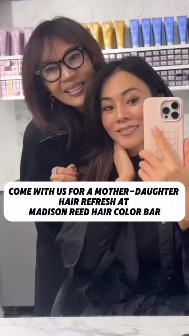 Instagram post by @thejiniga for Madison Reed. Caption reads: We just refreshed our color with a beautiful gloss....