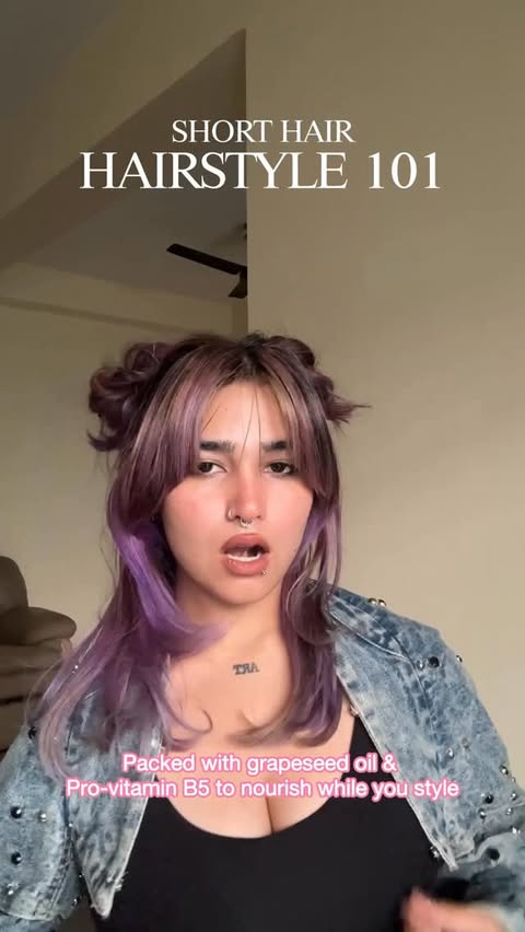 Instagram post by @sim.ranawayyyy for BBlunt. Caption reads: Space buns anytime ✨ Featuring @bbluntindia 
I’m....