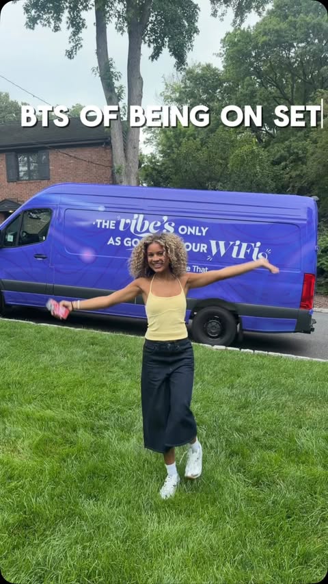 Instagram post by @annaleisetaylor for Xfinity. Caption reads: BTS OF THE BEST WEEK!!! #xfinitypartner I got the....
