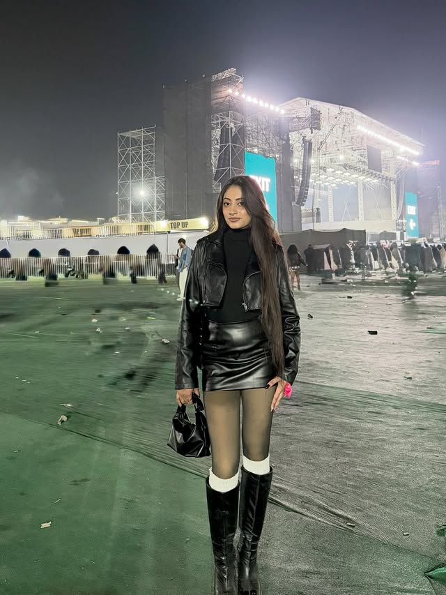 Instagram post by @diya__24___ for Budweiser. Caption reads: [...] my best concert era ft. Post malone &....