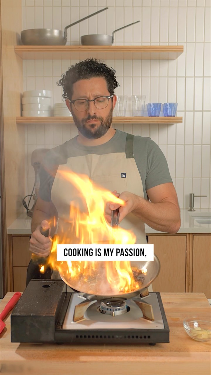 Instagram post by @andrescooking for Intuit QuickBooks. Caption reads: Cooking is my passion, but one thing I’m not....