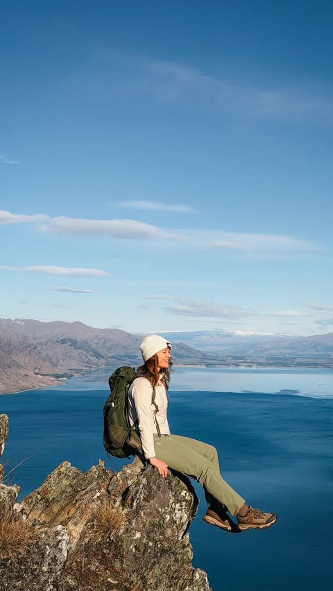 Instagram post by @explorinwithnic for Ariat International, Inc.. Caption reads: One of my favourite tracks near Wanaka 🏔️ 📍....