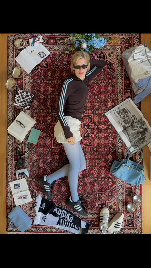 Instagram post by @linda.sza for adidas. Caption reads: anzeige/ adidas Superstar ⭐️ an icon that’s here....