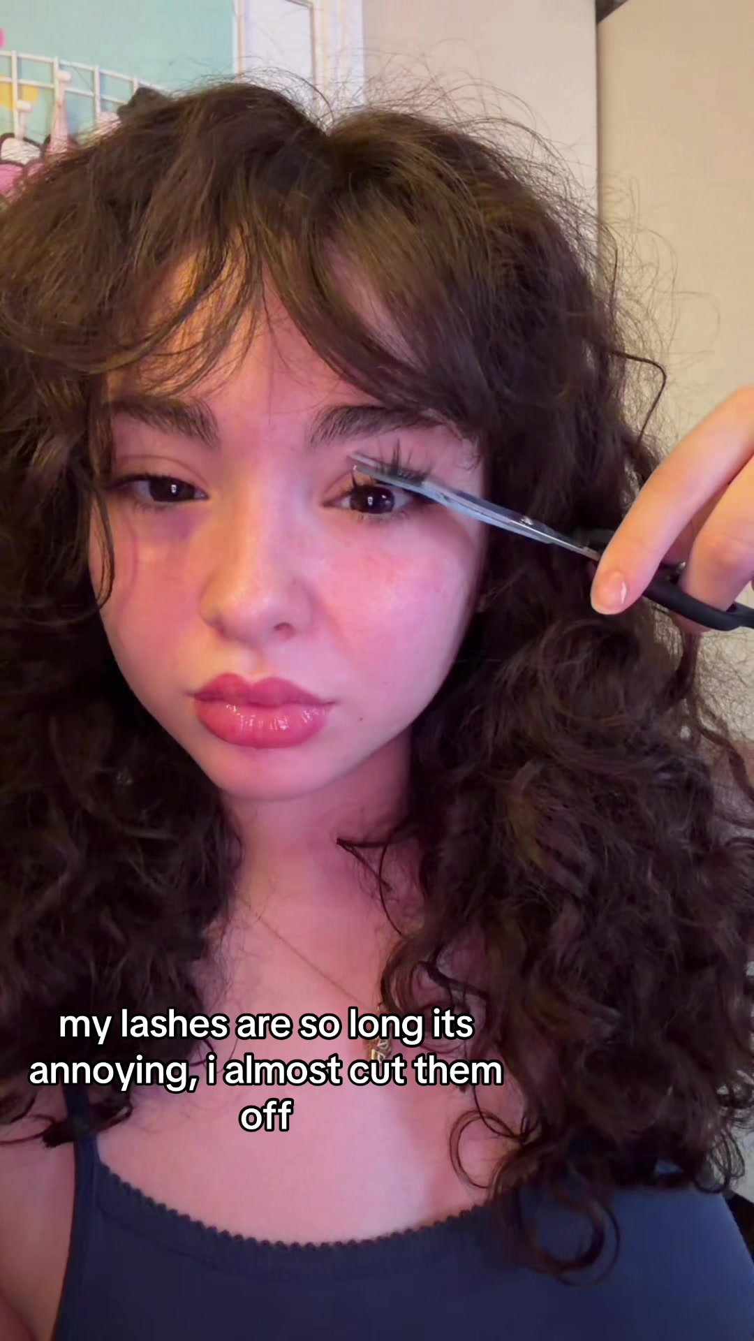 TikTok post by @dndjsxxx01 for Amzgirlofficial. Caption reads: lashes from @amzgirlofficial , link in my bio:).