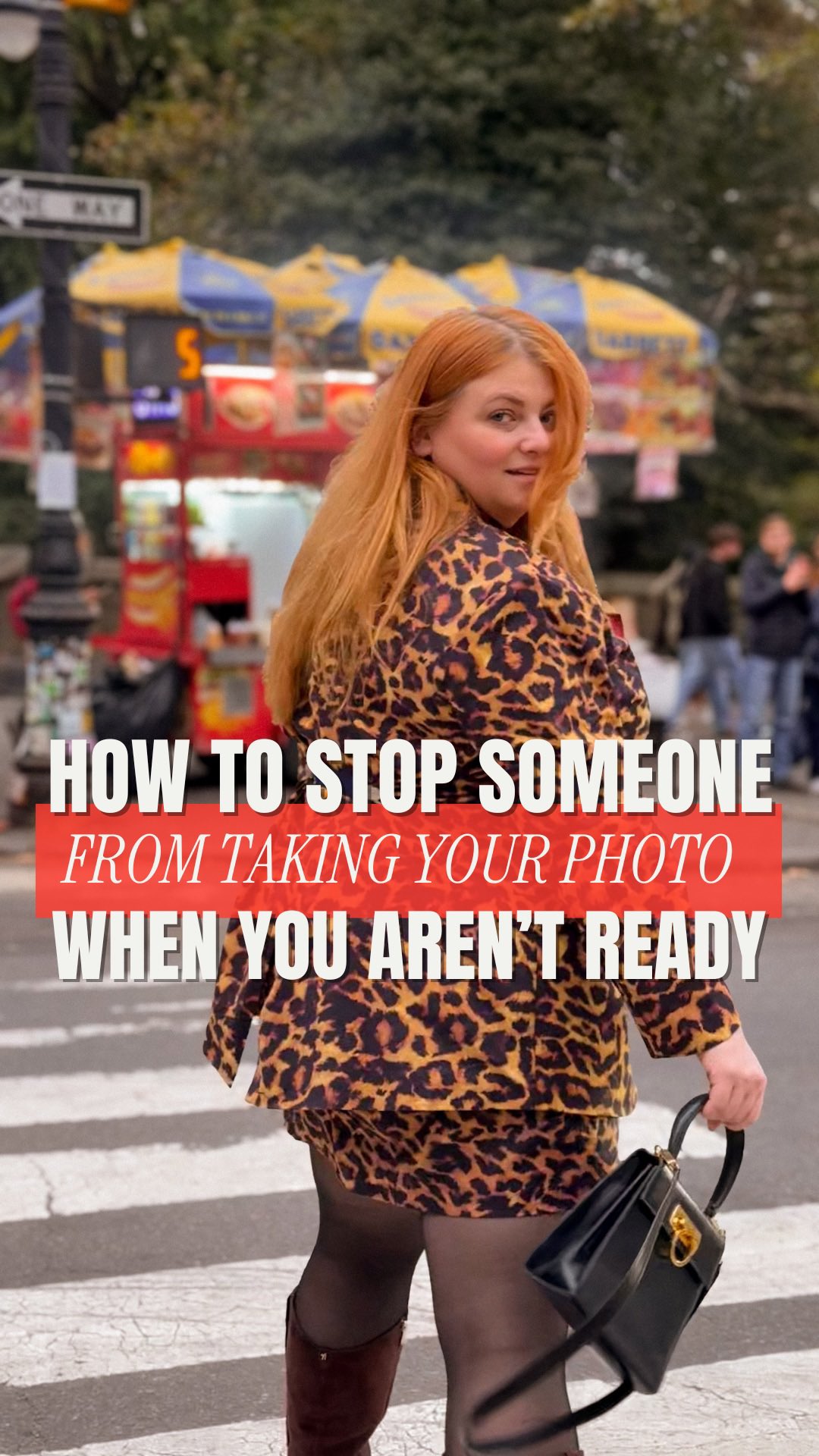 Instagram post by @thechristinebuzan for ELOQUII. Caption reads: HOW TO NOT FEEL RUSHED TAKING PHOTOS 📸 Almost....