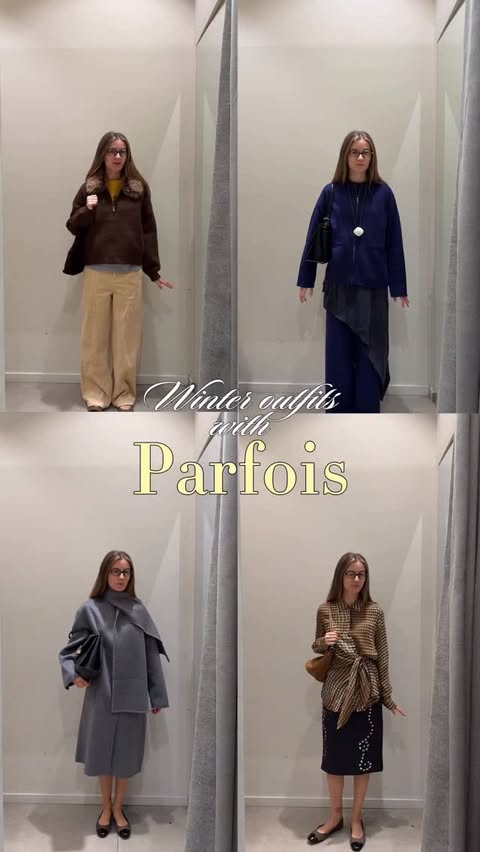 Instagram post by @maya_aviram for PARFOIS. Caption reads: which outfit is your fav? 🤍 @parfois_israel....