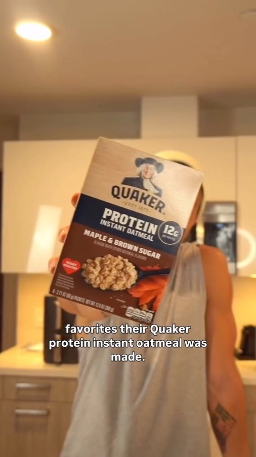 Instagram post by @cooklikeimbook for Quaker Oats. Caption reads: #Ad Come with me for the Seed to Spoon experience....