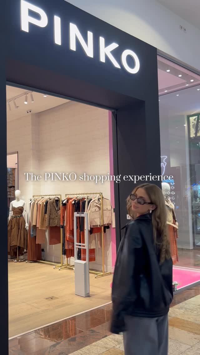 Instagram post by @sarah_serea for PINKO. Caption reads: Meet @sarah_serea our new style muse! 
She is....