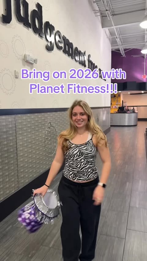 Instagram post by @ashmacfarlane8 for Planet Fitness. Caption reads: [...] new fitness goals! Let’s do this!....