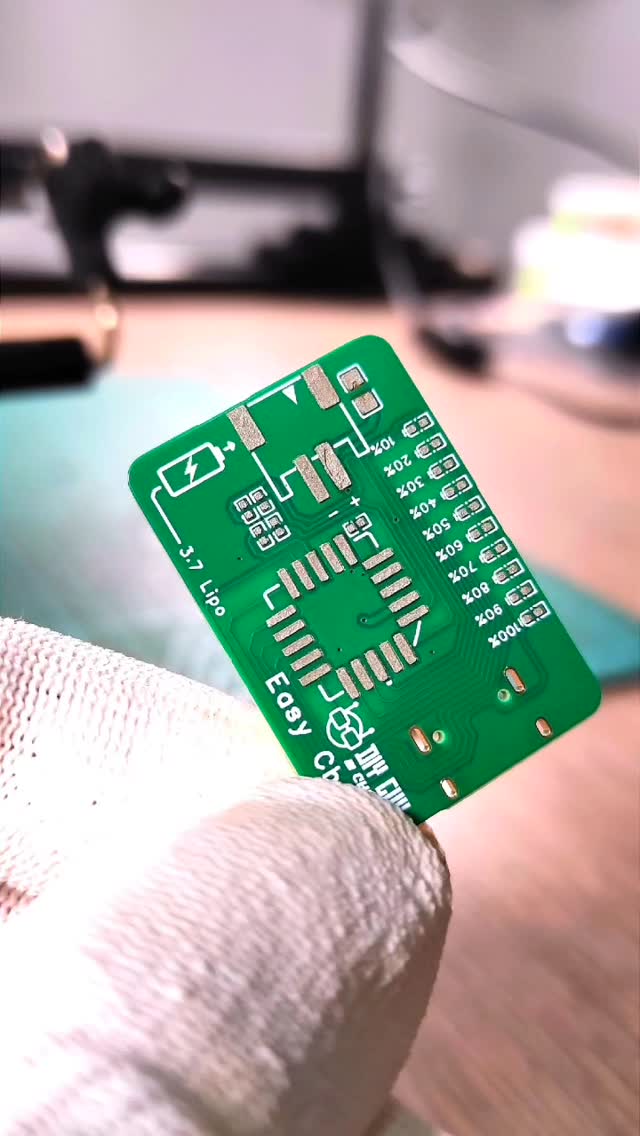 Instagram post by @diyguychris for JLCPCB. Caption reads: That Nano-coated Stencil from @jlcpcb is dope....