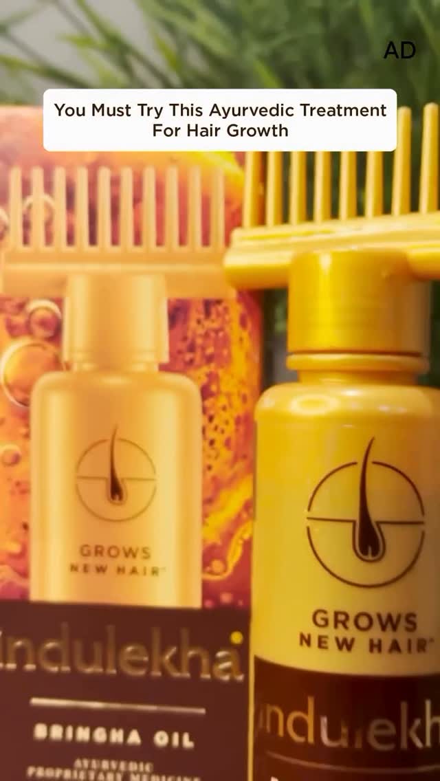 Instagram post by @tasting_glitch for Indulekha. Caption reads: Frizz. Fall. Damage. Monsoon hair woes? Ayurveda....