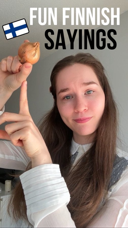 Instagram post by @katchatss for italki. Caption reads: ad italki • Do you know these fun Finnish sayings?....