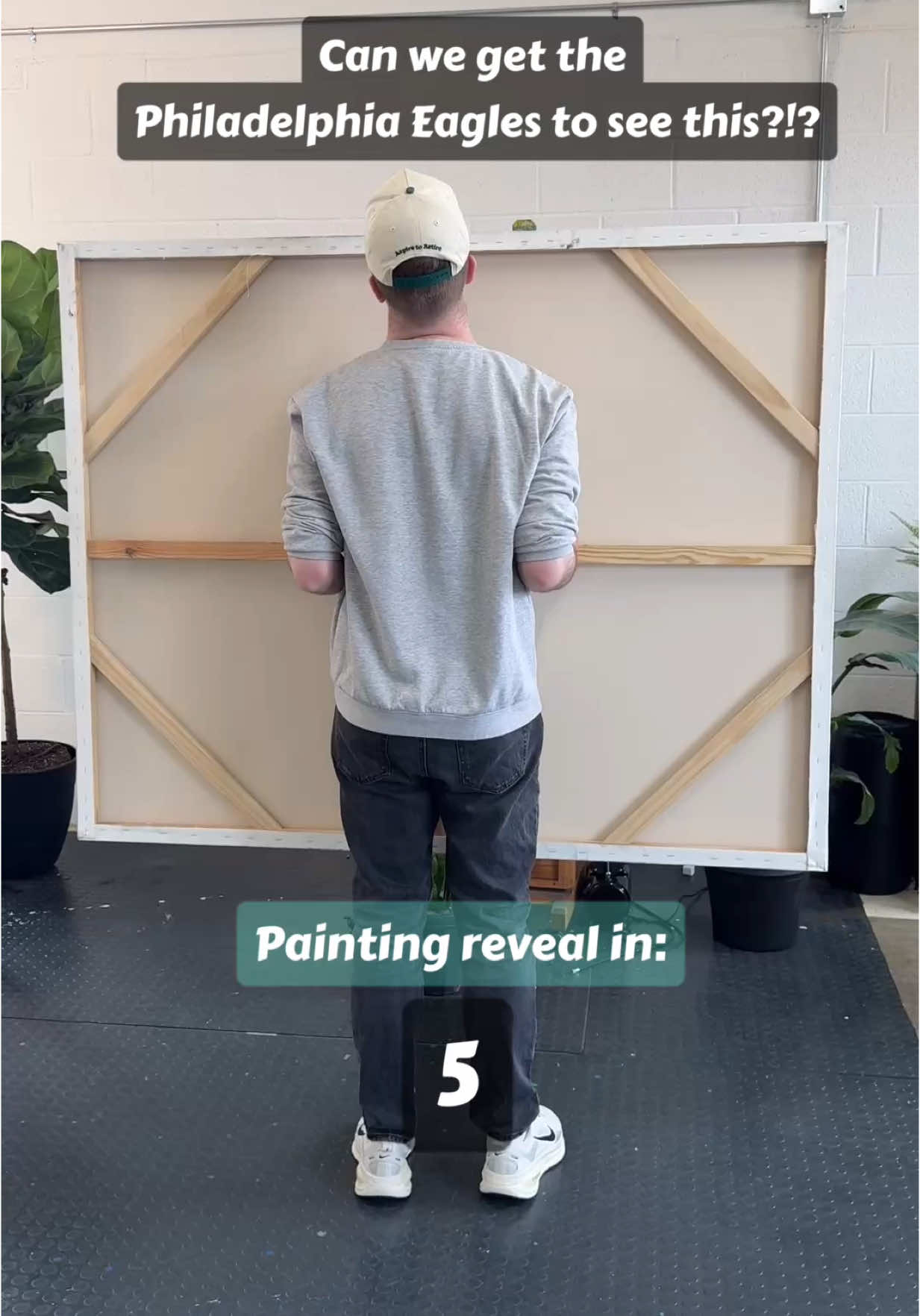 TikTok post by @benlabuzzetta_ for Philadelphia Eagles. Caption reads: Can we get the @Philadelphia Eagles to see this?!?....