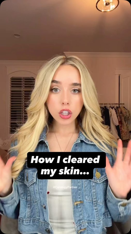 Instagram post by @jennadavis for Curology. Caption reads: ✨Back at it! #CurologyPartner ☀️ Loving how....